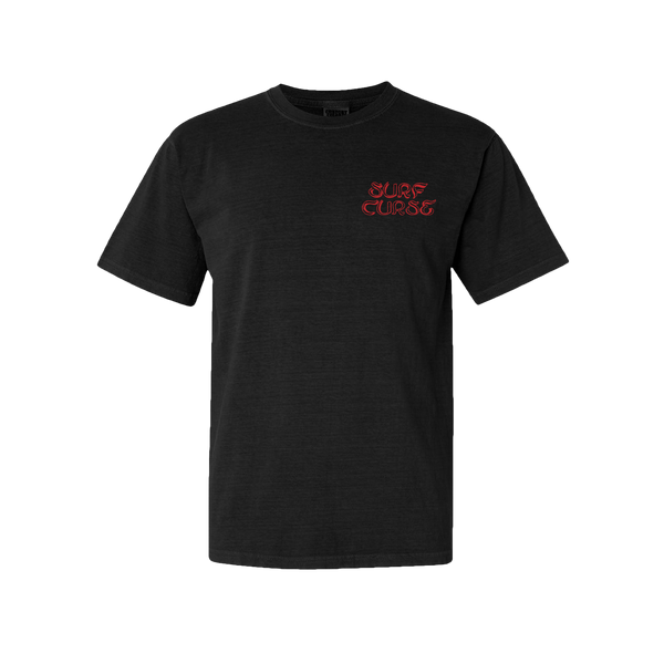 Peace Sign Tee (Black/Red Text)